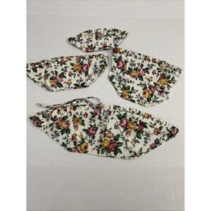 Longaberger Garden of Splendor Basket Liner 4 PC‎ Lot Retired 6220